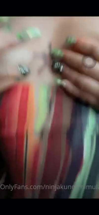 She’s another one that never show the monkey because she has a big ass C-Section scar. Show that shit baby we love war wounds too!