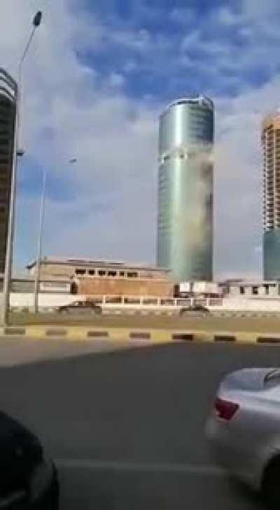 tower crane collapses due to the construction site being neglected for over 10 years