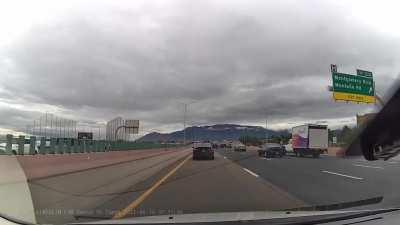 just another morning commute on i25 north