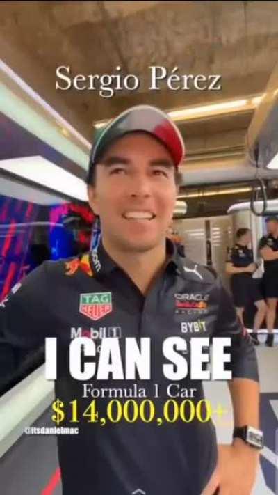 Checo really embraced the title (seen on Daniel Mac's snapchat)