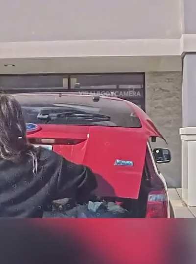 She didn't resist. She reacted exactly how they expected