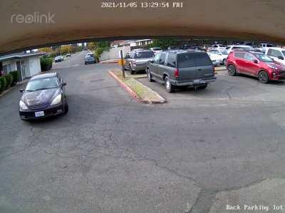 How our car was totalled, unoccupied.