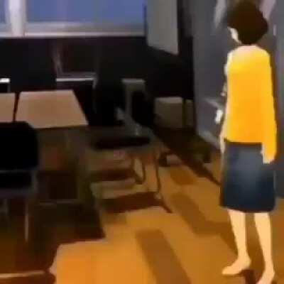 Kawakami stares at ugandan knuckles dancing to Big Chungus song