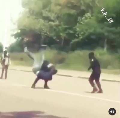 Let me just wave this machete at a cop