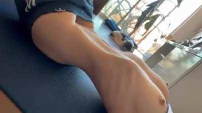 Stretching my tight little body