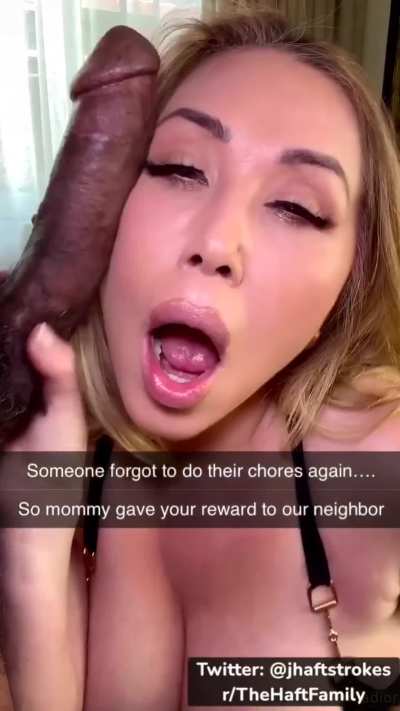 Kianna isn’t messing around. Her son neglected to do his chores, not only did he lose his reward, Kianna cucked her son