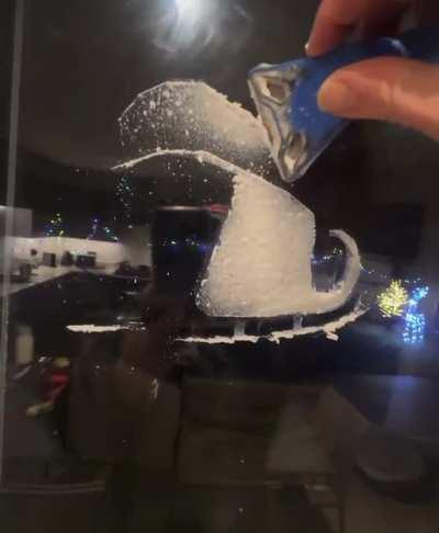 This Christmas Window Painting