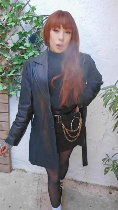 Making sure my new Leather smells perfect 