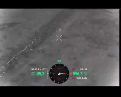 A group of Russian soldiers attempted to cross a field at night thermal cloaks on and resupply a postion, but where spotted and taken out by Ukrainian FPVS