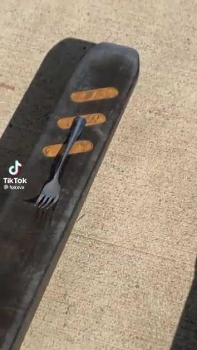 Forklift lifts fork
