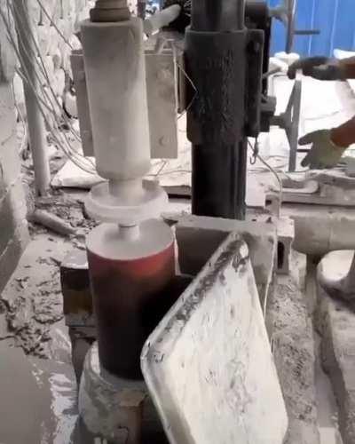 These guys carving a block of stone