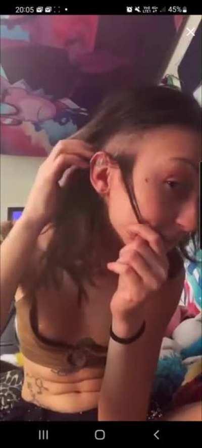 Nice slip, after showing tatts