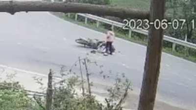 I was in a motorcycle accident in Vietnam and broke both femurs. Here's the video.