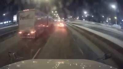 The best thing always to do is panic and stomp on the brakes.