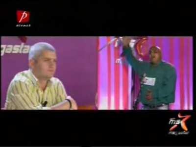 Charles Barkley singing opera at a talent show