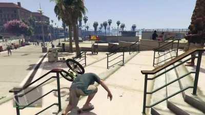 [Gran Theft Auto 5] Who knew bicycles are so dangerous?