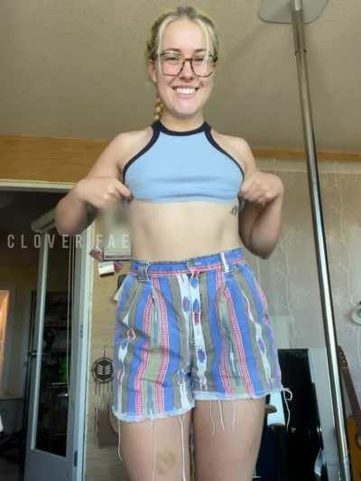 Do you like my tiny tits and puffy nipples? 🥺 [ST]