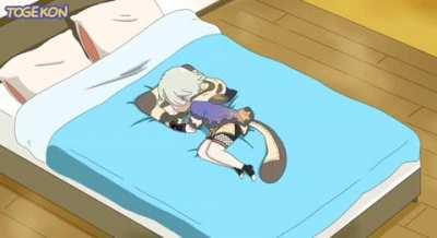 Sayu takes a nap with Maid Baal