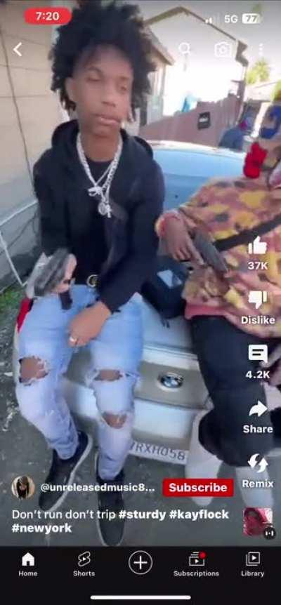 Flagging your freind with what I’m assuming is a loaded Glock…