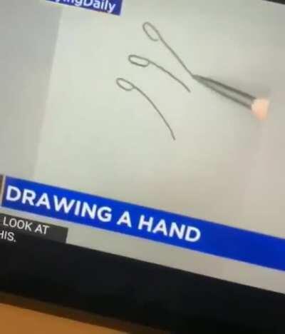 to draw a hand