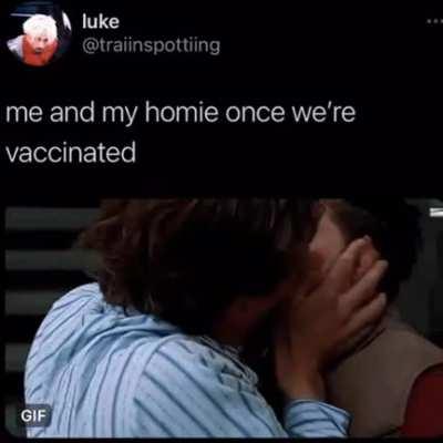 After getting vaccinated !