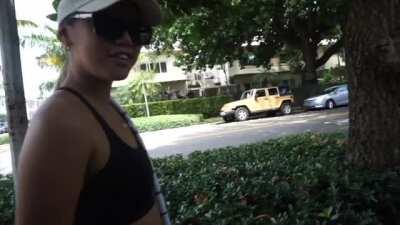 He picks me up in the middle of the street, while I just going to work out!