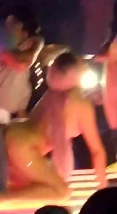 Gangbanged in public