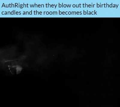AuthRight when they blow out their birthday candles