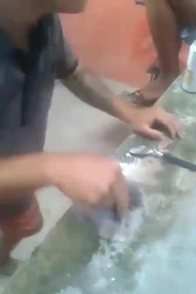 Dude thinking he in Mario 64