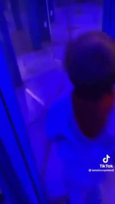 Child in a mirror maze