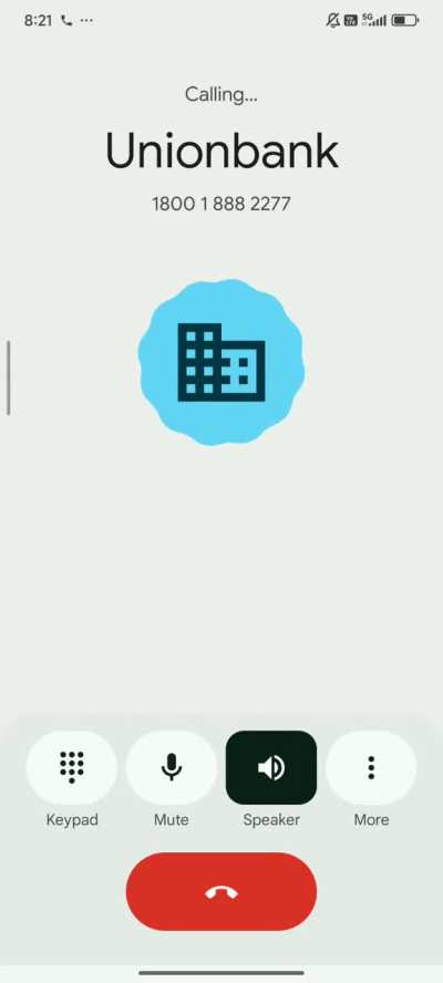 Called my bank. Didn't realize I'm out of minutes. Suddenly came up with this creepy 