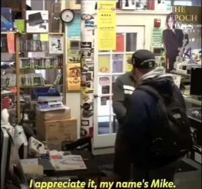 man gets mad becasue his bike was stolen, comes to a compromise with friend of thief