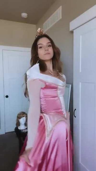 Sleeping Beauty dress reveal.