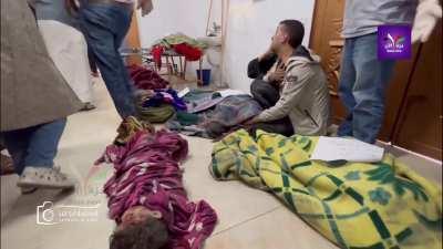 A mother morning her child of 4.5 years old after they were targeted and bombed by the israeli occupation