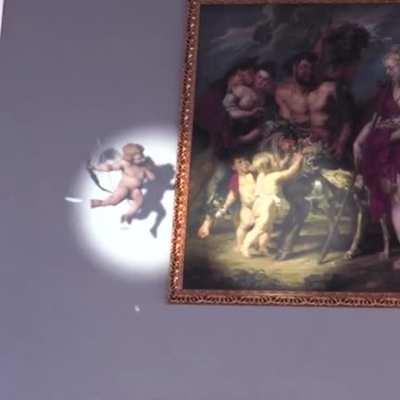 Amazing 3D projection at Brussels airport