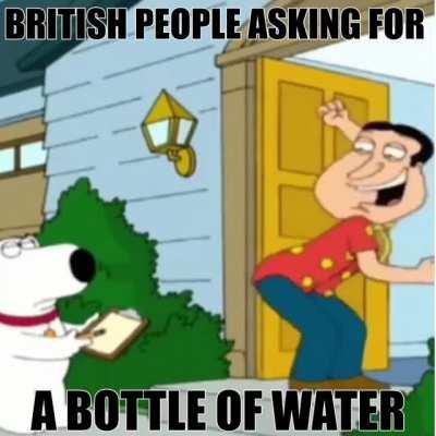 Quagmire express an average Brit vocabulary