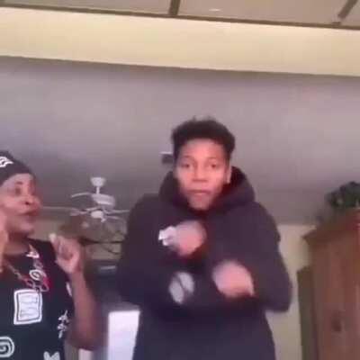 The mum looked so confused lmfao