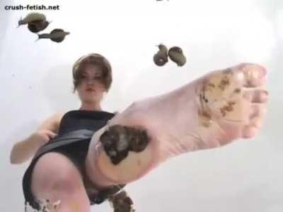 Masha flatten snails