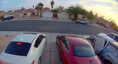 Lighting a cigarette with butane canisters in your car