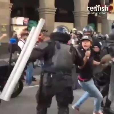 Cop lit on fire in Mexico