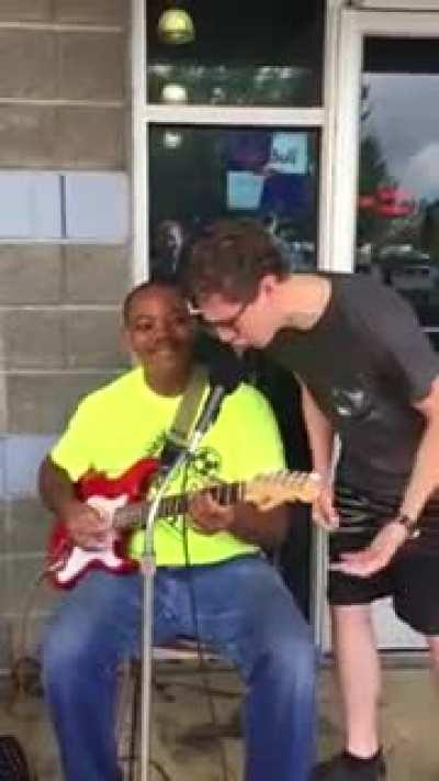 No age. No color. Just dudes singing the Blues