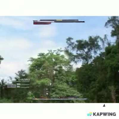 The first boss in Armored Core be like: