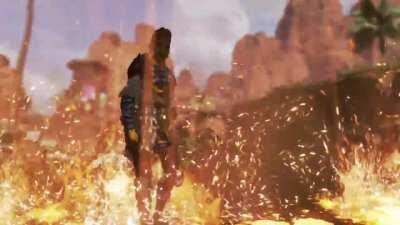 The way Bangalore walked away through the fire was pretty cool