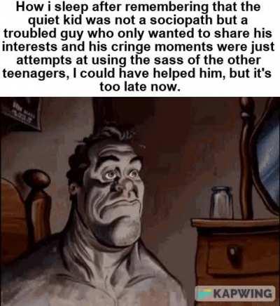 His random bursts of laugh were just him remembering a funny meme...