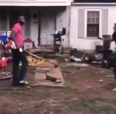 Took too much and gets busted by the weed man