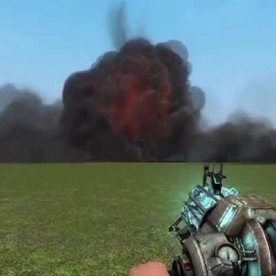 Can anyone pinpoint either the addon or noise of the explosion from this meme? (not my meme)