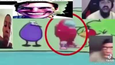 among drip among us imposter (sus)picious 😳 red imposter