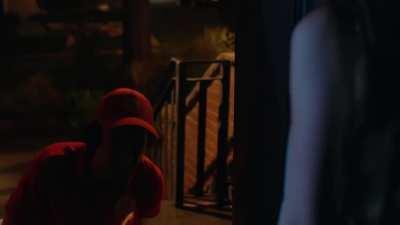 Dani Kind Teaches Her Daughter, Sadie Munroe, How To Attack Balls. She Then Kicks the Pizza Delivery Man in Workin’ Moms 3x4 (2017)