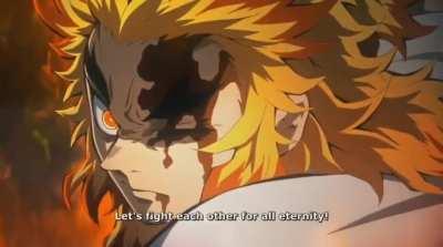 Saw this on gintama sub had to edit kyoujuro ost. (Kimetsu no Yaiba Movie)