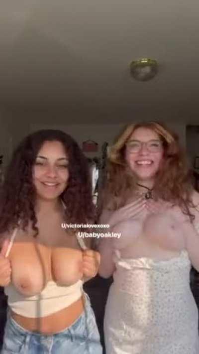 Boobs Friends TikTok Tits Porn GIF